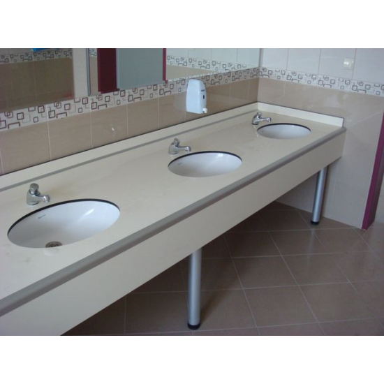 12mm compact laminat lavabo tezgahi