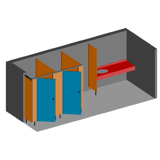 12mm Compact Pisura Bölmesi 40*140