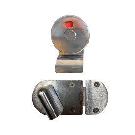 KOMPAKT LAMİNAT WC KABİN PASLANMAZ KİLİT. KULP GEREKTİRMEZ KENDİNDEN KULPLUDUR.